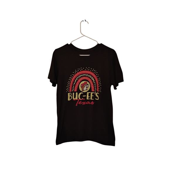 Buc-ee’s T-Shirt Texas Graphic Tee Beaver Logo Rainbow - Picture 1 of 4